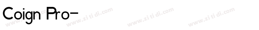 Coign Pro字体转换